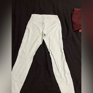 New without tags. Lululemon double line align HR 25’ leggings. Light blue.